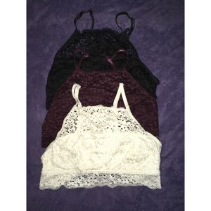 Aerie high neck bralette bundle